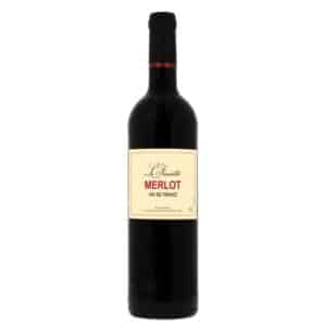 Bouteille de Merlot rouge